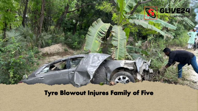 Tyre Blowout Injures Family of Five Tyre Blowout Injures Family of Five