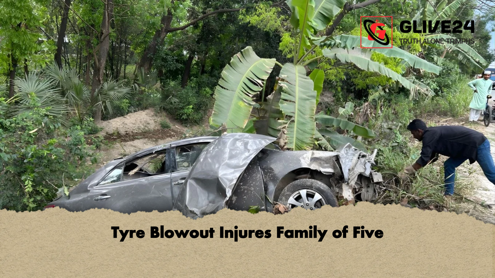 Tyre Blowout Injures Family of Five Tyre Blowout Injures Family of Five