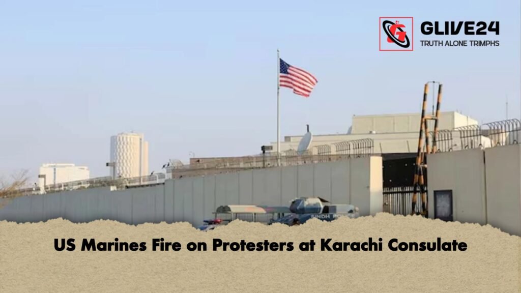 US Marines Fire on Protesters at Karachi Consulate US Marines Fire on Protesters at Karachi Consulate 1 US Marines Fire on Protesters at Karachi Consulate