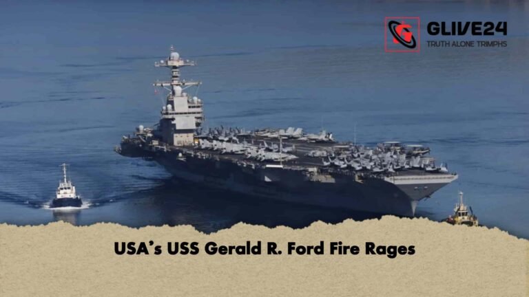 USA’s USS Gerald R. Ford Fire Rages