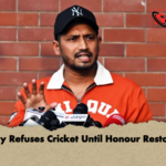 Vijay Refuses Cricket Until Honour Restored Vijay Refuses Cricket Until Honour Restored