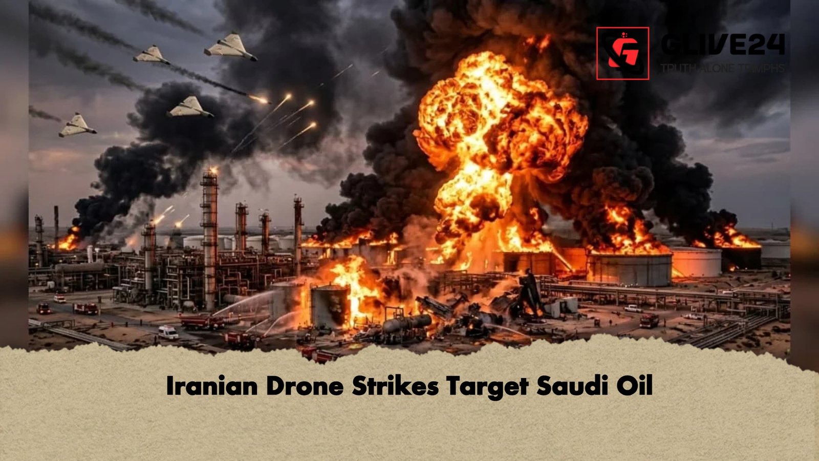 news thumbnail 1772864582581 Iranian Drone Strikes Target Saudi Oil