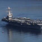 ৩০ ঘণ্টা ধরে আগুন জ্বলেছে মার্কিন বিমানবাহী রণতরি জেরাল্ড আর ফোর্ডে USA’s USS Gerald R. Ford Fire Rages