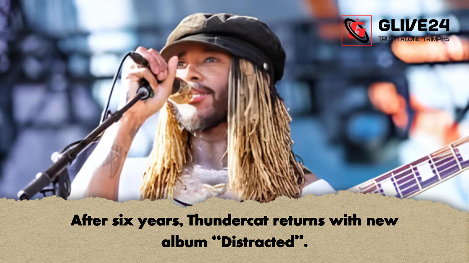 After six years, Thundercat returns with new album “Distracted”. 1 After six years Thundercat returns with new album Distracted After six years, Thundercat returns with new album “Distracted”.