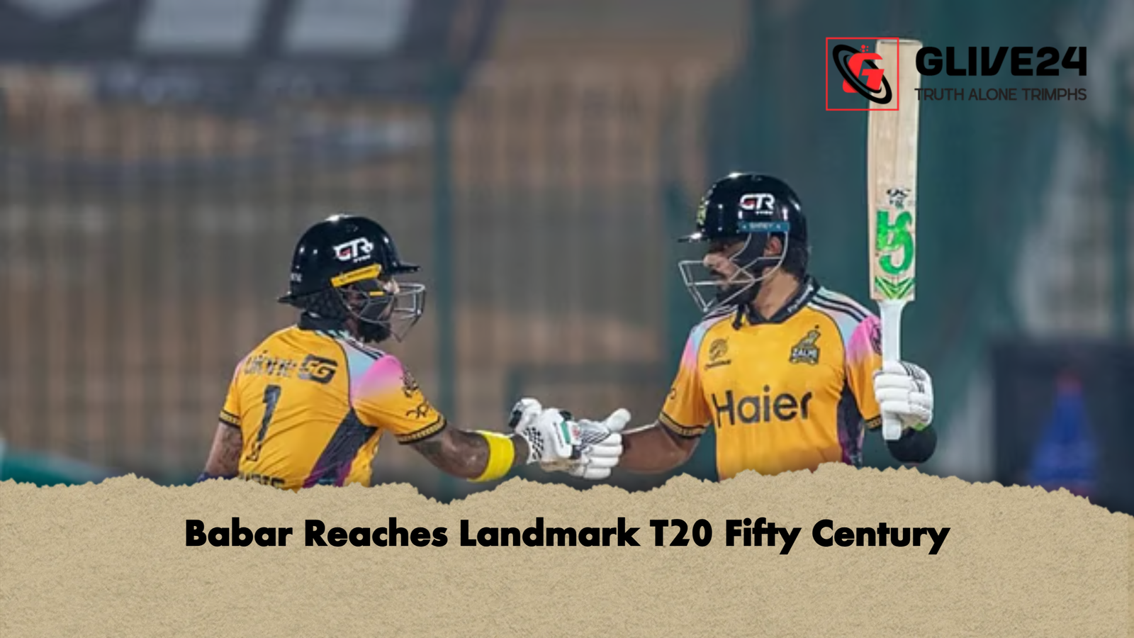 Babar Reaches Landmark T20 Fifty Century Babar Reaches Landmark T20 Fifty Century