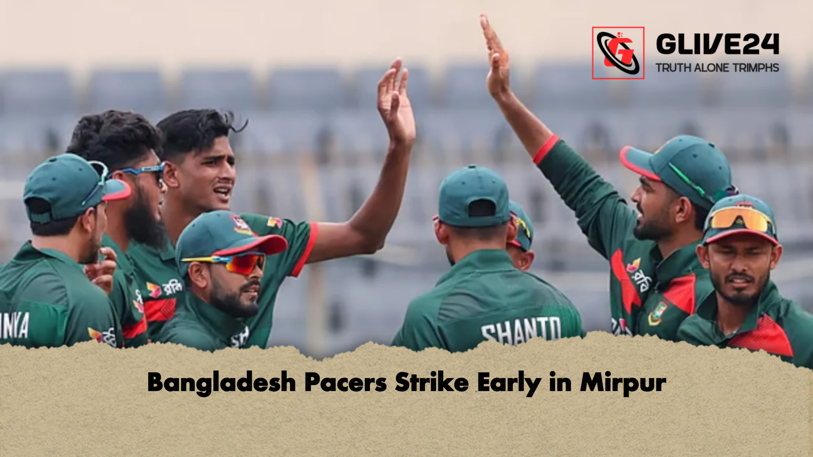 Bangladesh Pacers Strike Early in Mirpur Bangladesh Pacers Strike Early in Mirpur
