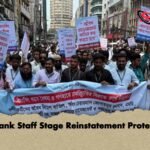 Bank Staff Stage Reinstatement Protest