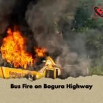 Bus Fire on Bogura Highway