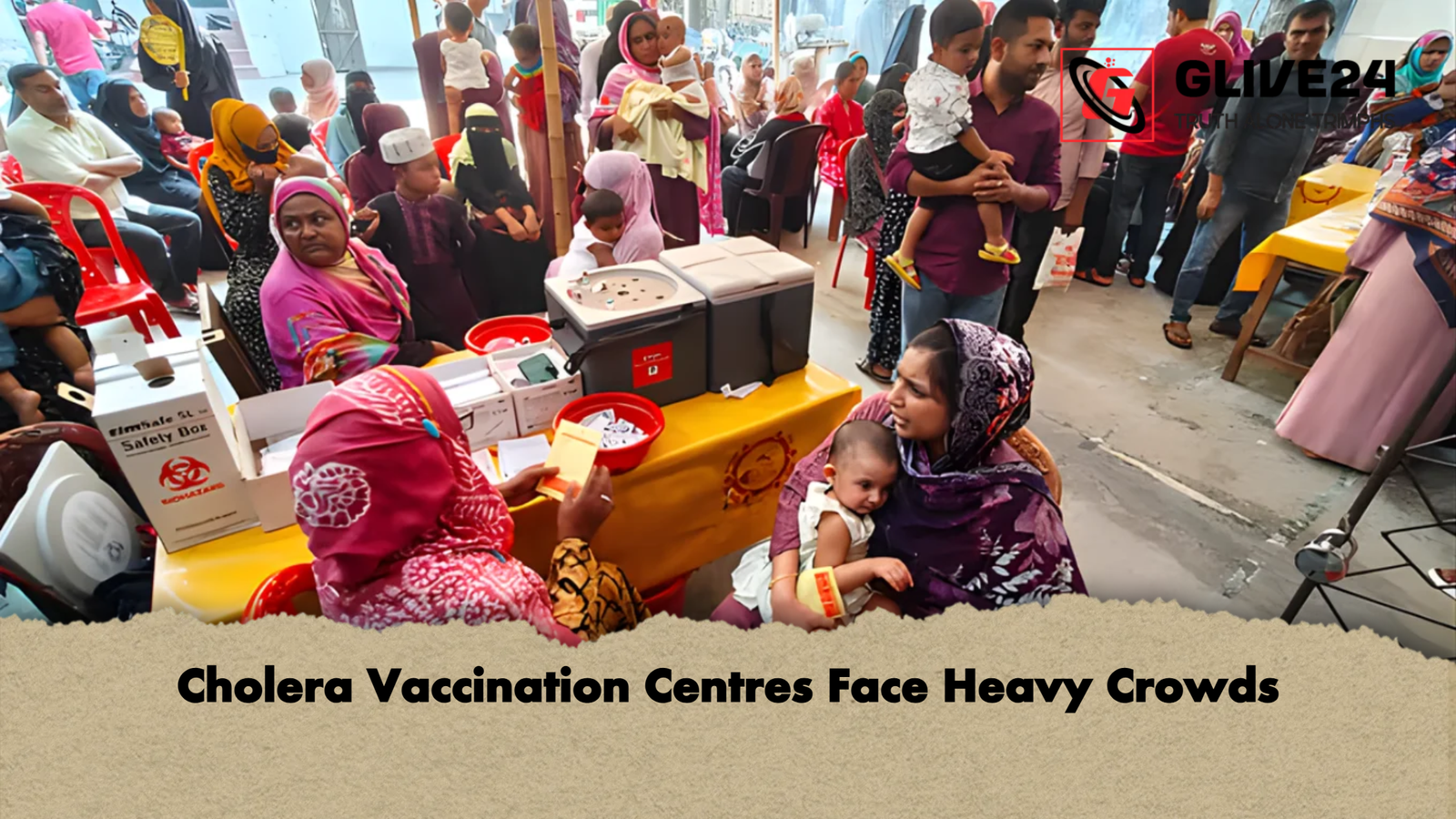 Cholera Vaccination Centres Face Heavy Crowds Cholera Vaccination Centres Face Heavy Crowds