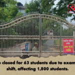 College closed for 63 students due to exam centre shift affecting 1800 students College closed for 63 students due to exam centre shift, affecting 1,800 students.