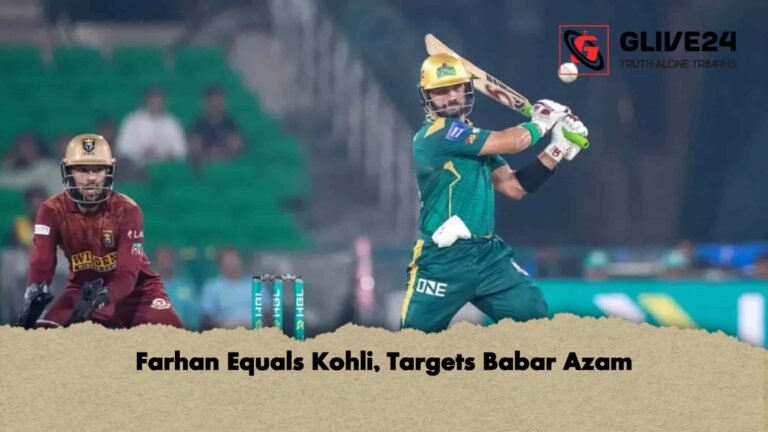 Farhan Equals Kohli, Targets Babar Azam