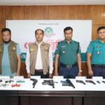 Four Apprehended in Chittagong Following Firearms Seizures CMP Disrupts Illegal Arms Network; Four Arrested with Foreign Pistols