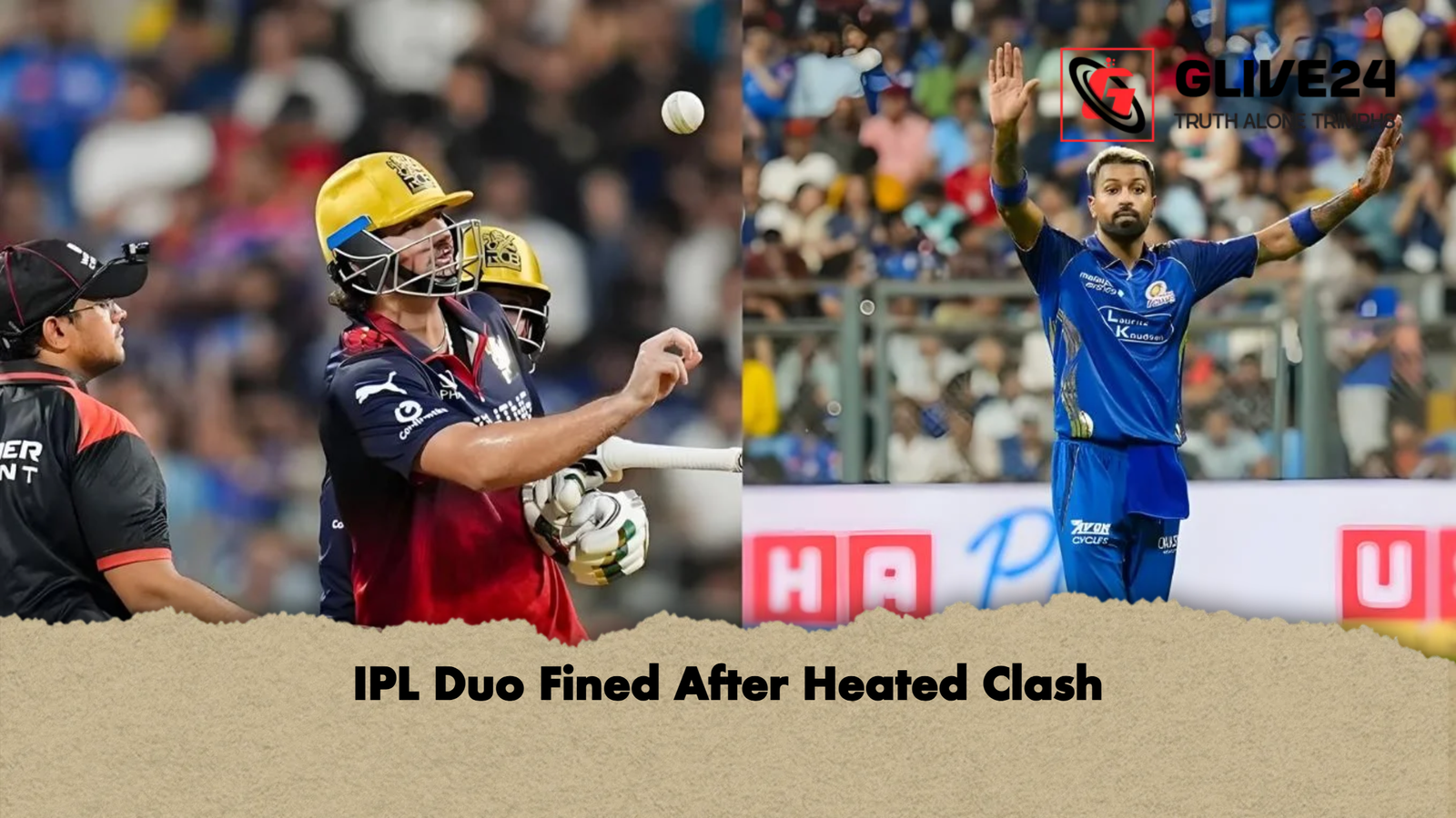 IPL Duo Fined After Heated Clash IPL Duo Fined After Heated Clash