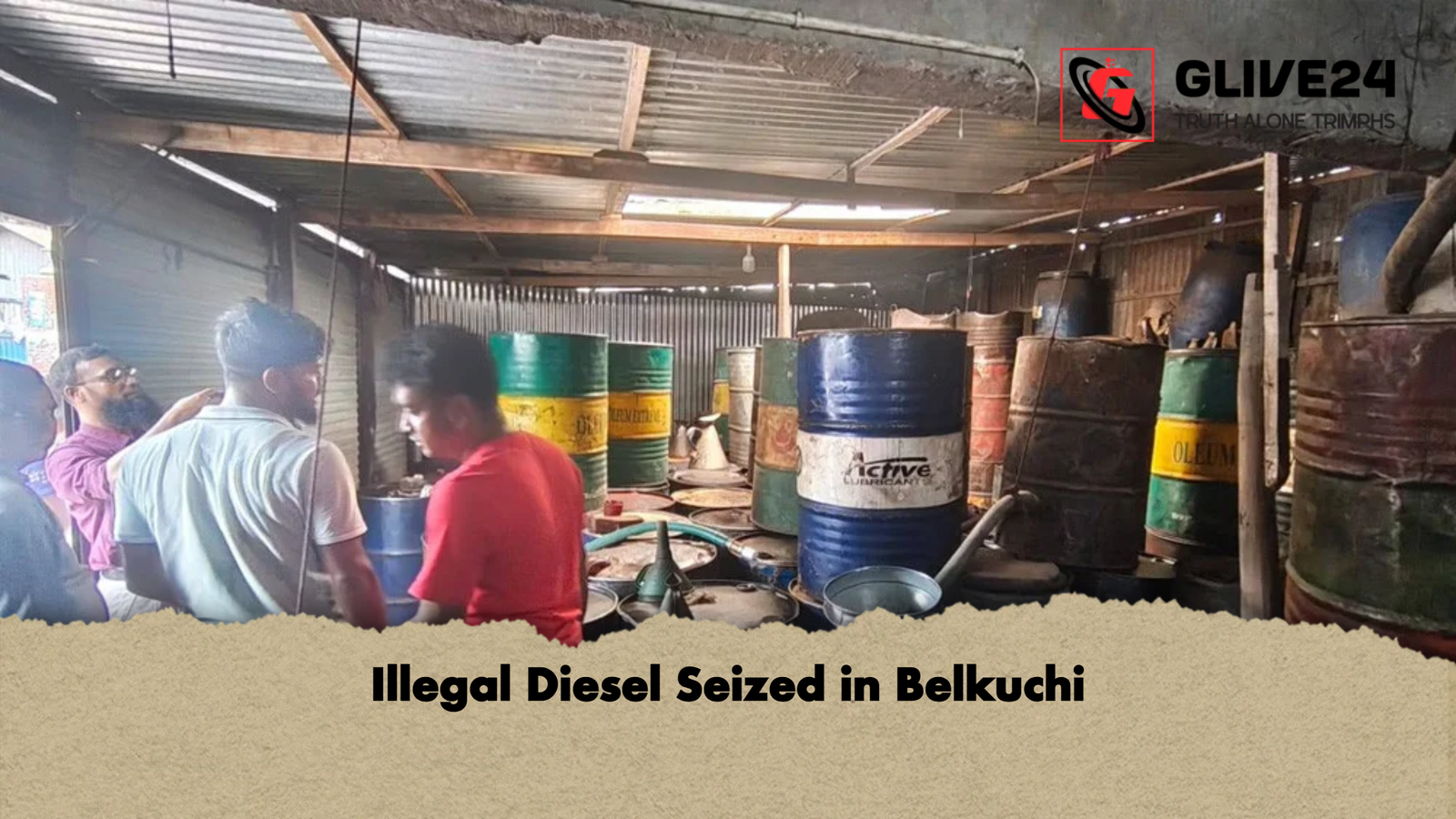 Illegal Diesel Seized in Belkuchi Illegal Diesel Seized in Belkuchi