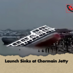 Launch Sinks at Chormain Jetty Launch Sinks at Chormain Jetty