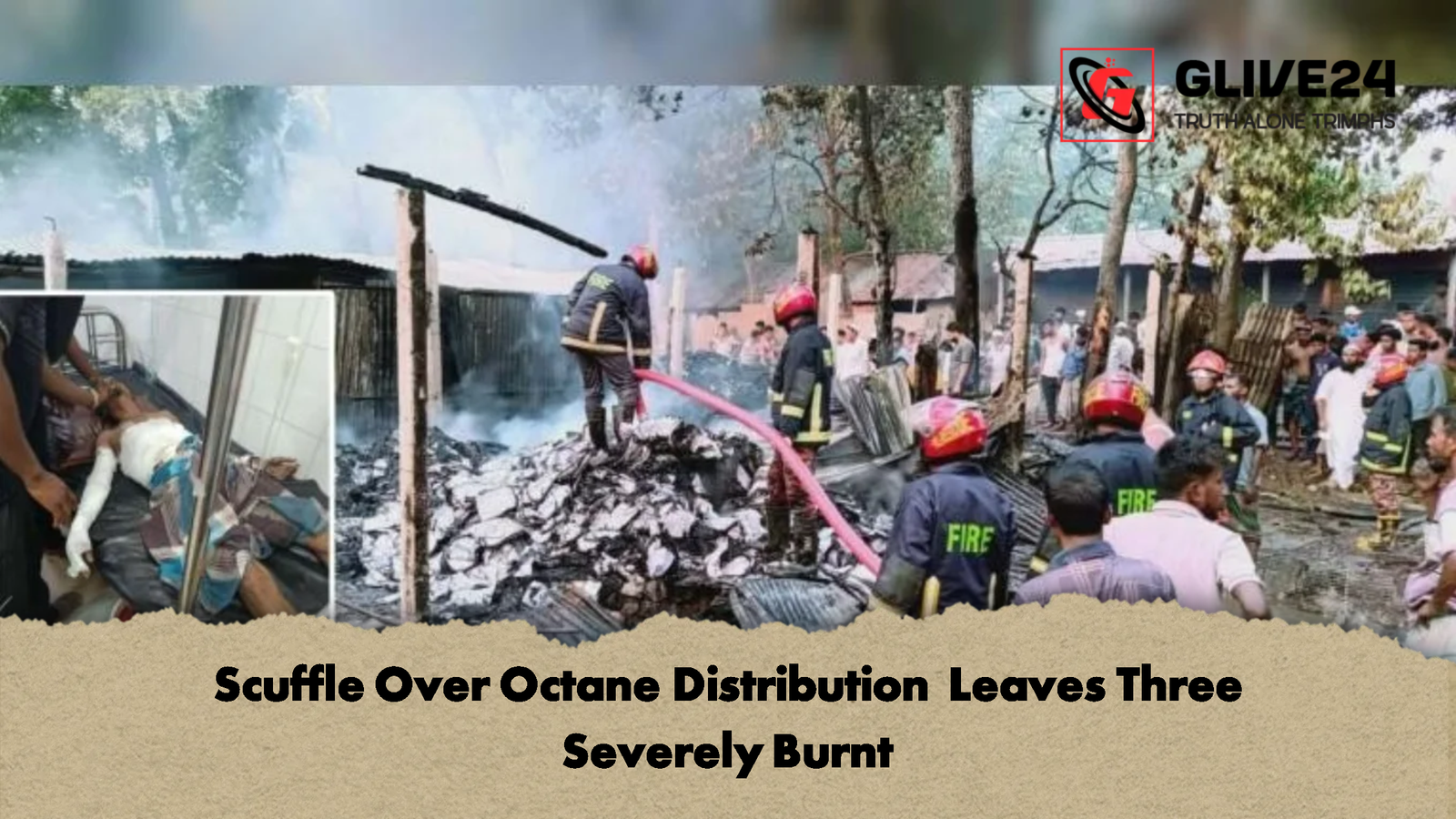 Scuffle Over Octane Distribution Leaves Three Severely Burnt Scuffle Over Octane Distribution Leaves Three Severely Burnt