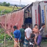 Speeding Bus Plunges into Roadside Ditch Speeding Bus Plunges into Roadside Ditch
