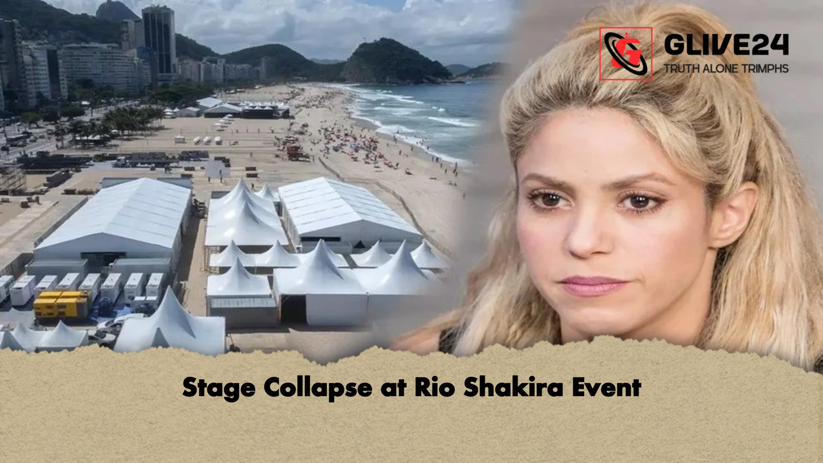 Stage Collapse at Rio Shakira Event Stage Collapse at Rio Shakira Event
