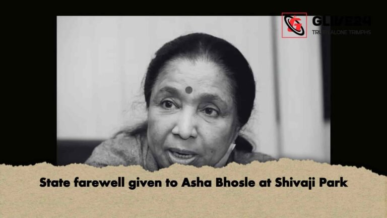 State farewell given to Asha Bhosle at Shivaji Park