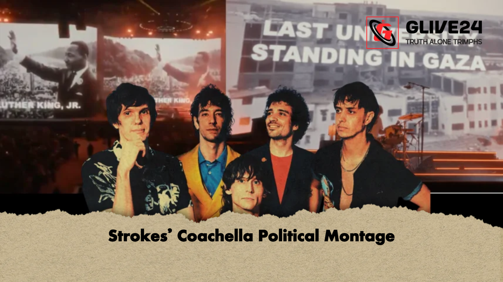 Strokes Coachella Political Montage 1 Strokes’ Coachella Political Montage