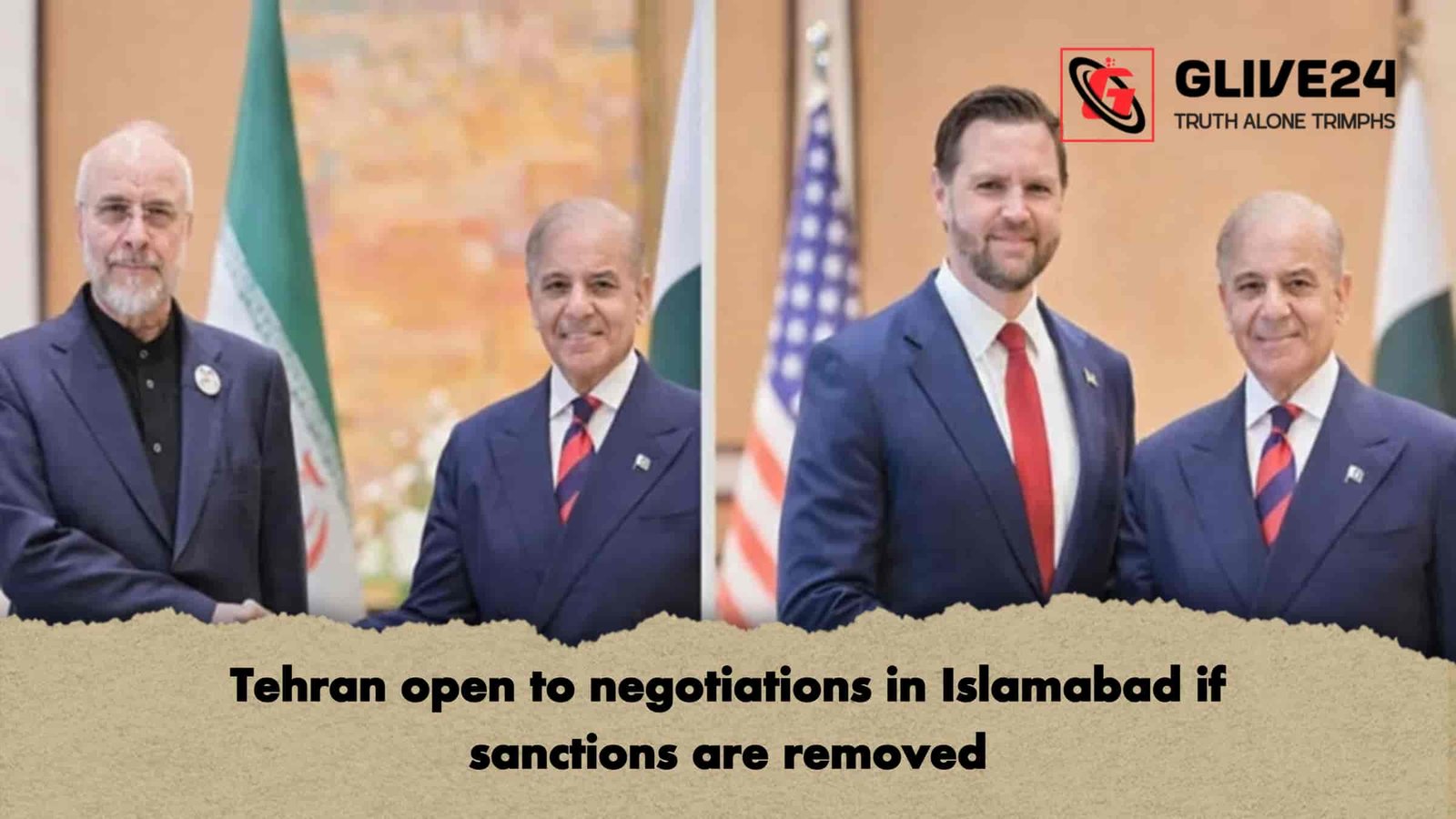 Tehran open to negotiations in Islamabad if sanctions are removed