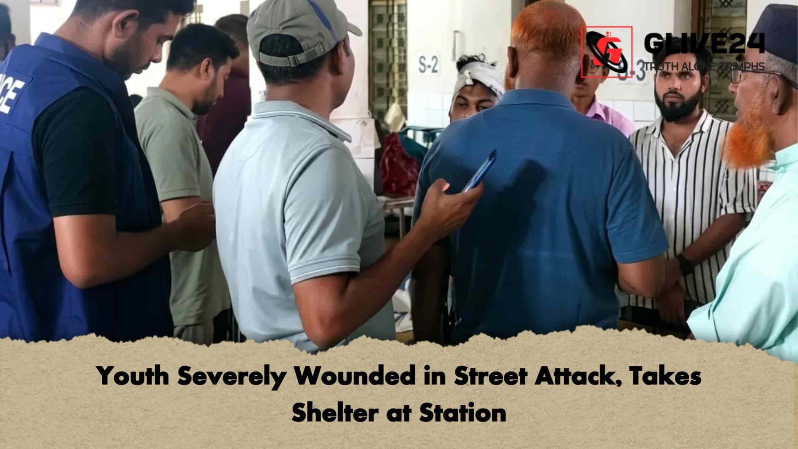 Youth Severely Wounded in Street Attack, Takes Shelter at Station