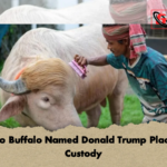 Albino Buffalo Named Donald Trump Placed In Custody 2 Albino Buffalo Named Donald Trump Placed In Custody