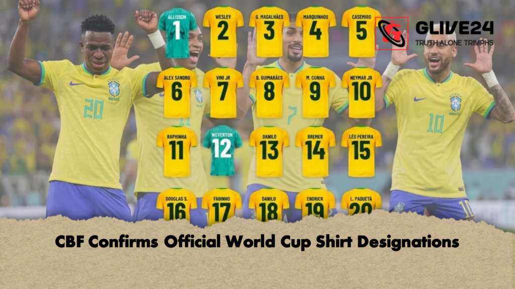 CBF Confirms Official World Cup Shirt Designations 1 CBF Confirms Official World Cup Shirt Designations