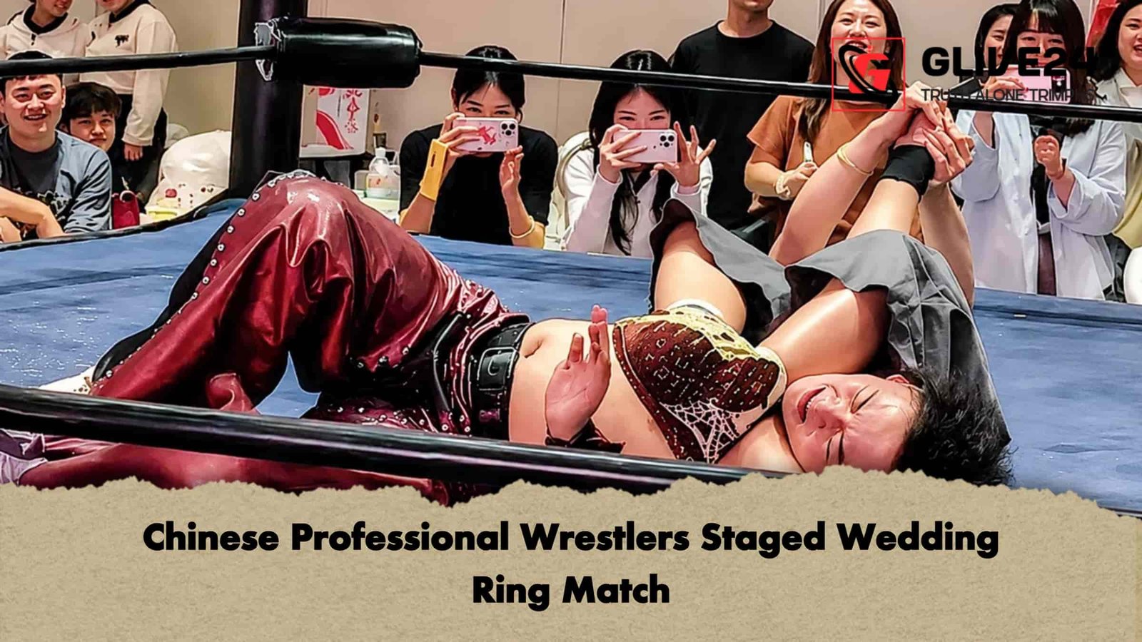 Chinese Professional Wrestlers Staged Wedding Ring Match