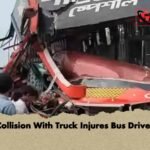 Collision With Truck Injures Bus Driver