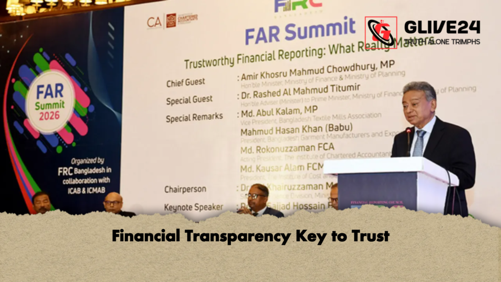 Financial Transparency Key to Trust Financial Transparency Key to Trust