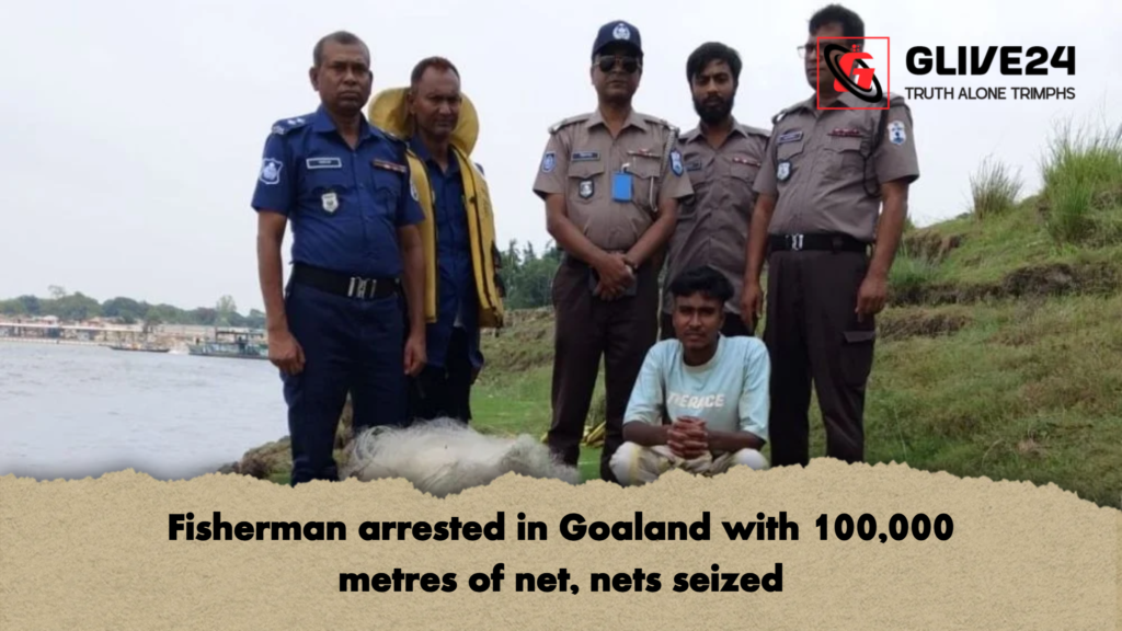 Fisherman arrested in Goaland with 100000 metres of net nets seized Fisherman arrested in Goaland with 100,000 metres of net, nets seized