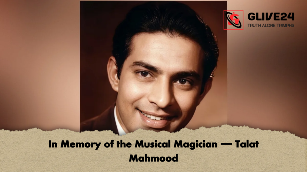 In Memory of the Musical Magician — Talat Mahmood 2 In Memory of the Musical Magician — Talat Mahmood In Memory of the Musical Magician — Talat Mahmood