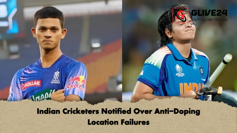 Indian Cricketers Notified Over Anti Doping Location Failures Indian Cricketers Notified Over Anti-Doping Location Failures