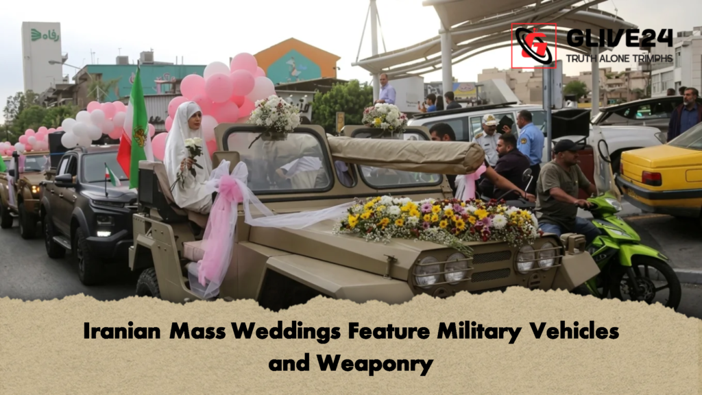 Iranian Mass Weddings Feature Military Vehicles and Weaponry 1 Iranian Mass Weddings Feature Military Vehicles and Weaponry