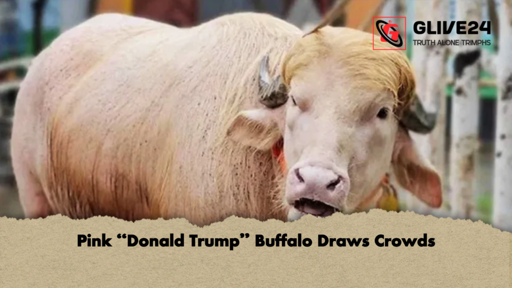 Pink “Donald Trump” Buffalo Draws Crowds 2 Pink Donald Trump Buffalo Draws Crowds Pink “Donald Trump” Buffalo Draws Crowds