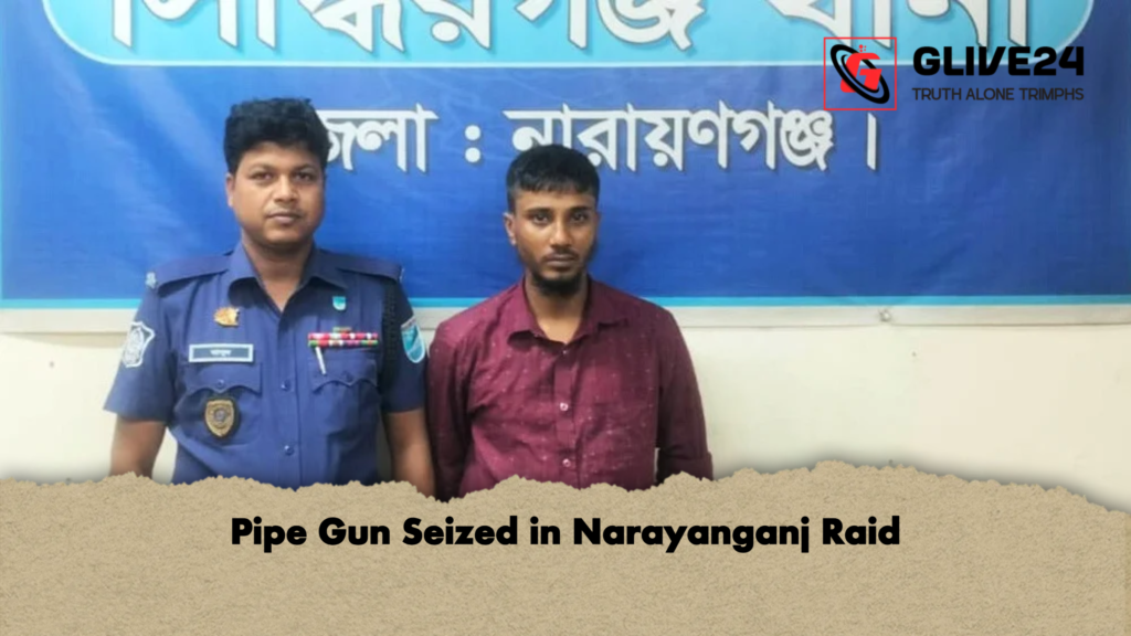 Pipe Gun Seized in Narayanganj Raid Pipe Gun Seized in Narayanganj Raid