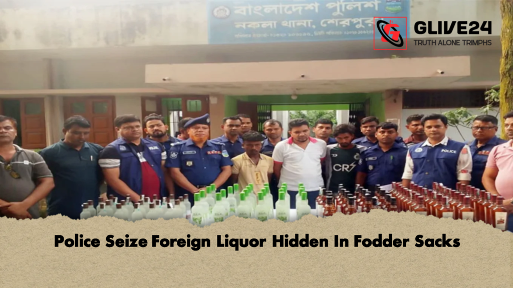 Police Seize Foreign Liquor Hidden In Fodder Sacks 2 Police Seize Foreign Liquor Hidden In Fodder Sacks