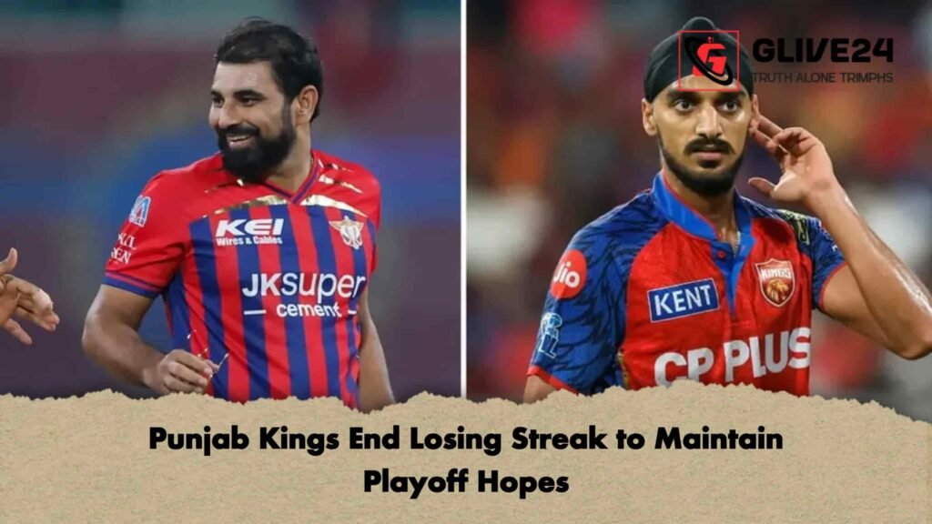 Punjab Kings End Losing Streak to Maintain Playoff Hopes