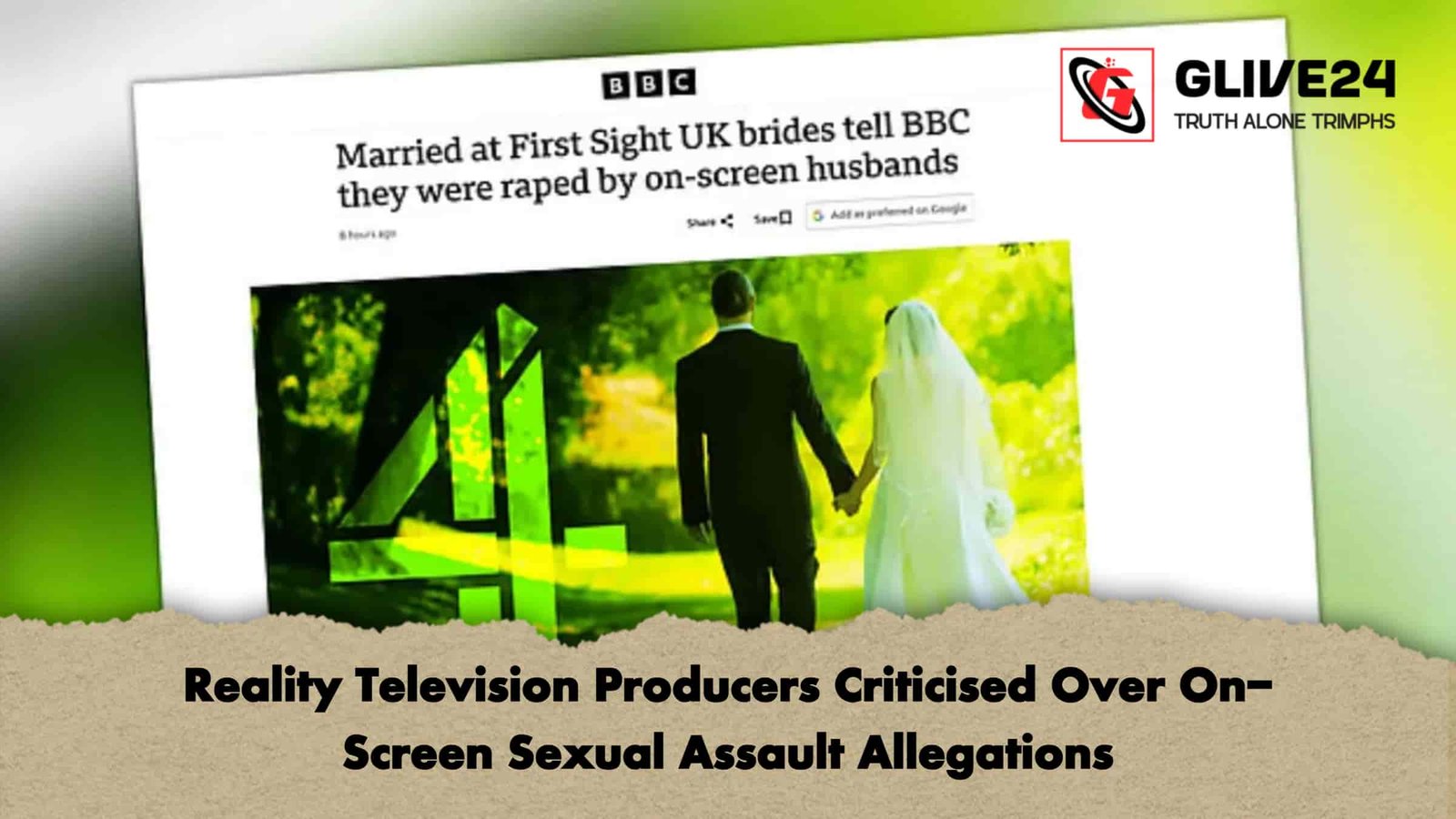 Reality Television Producers Criticised Over On-Screen Sexual Assault Allegations