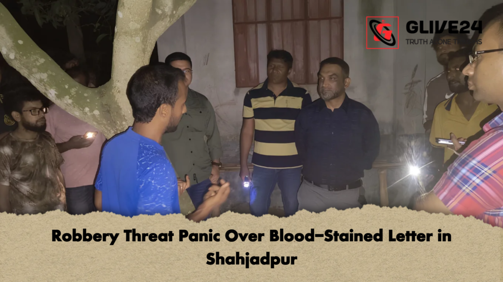 Robbery Threat Panic Over Blood Stained Letter in Shahjadpur 1 Robbery Threat Panic Over Blood-Stained Letter in Shahjadpur