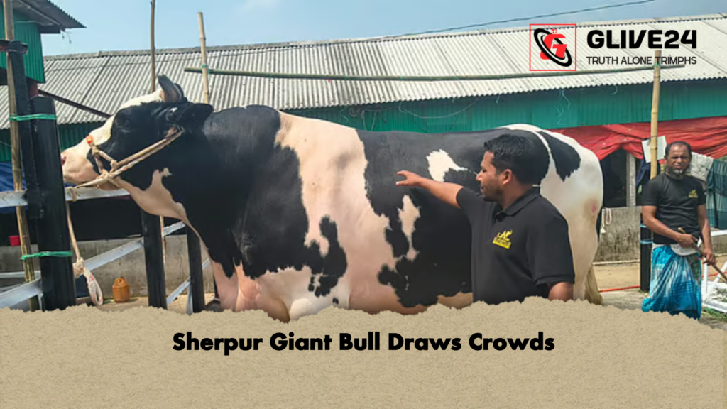 Sherpur Giant Bull Draws Crowds 3 Sherpur Giant Bull Draws Crowds Sherpur Giant Bull Draws Crowds