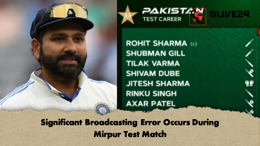 Significant Broadcasting Error Occurs During Mirpur Test Match 1 Significant Broadcasting Error Occurs During Mirpur Test Match