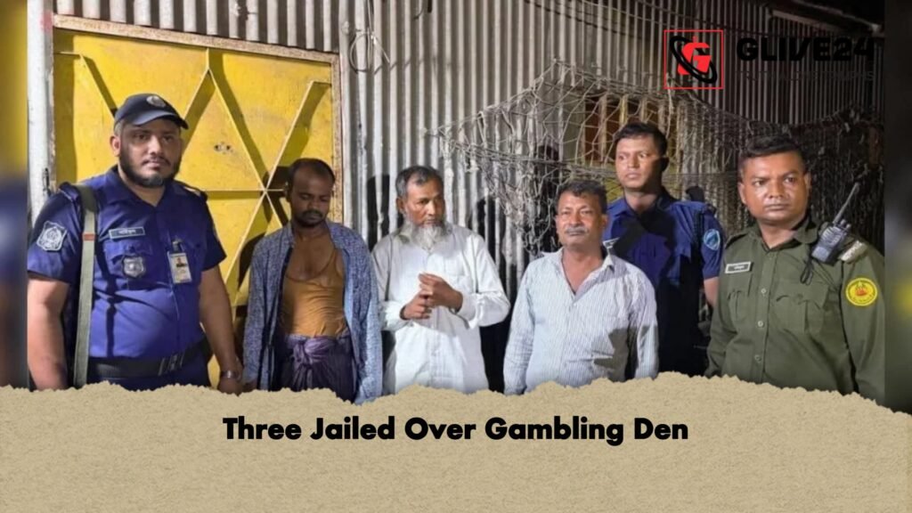 Three Jailed Over Gambling Den 1 Three Jailed Over Gambling Den