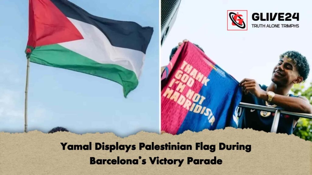 Yamal Displays Palestinian Flag During Barcelona’s Victory Parade