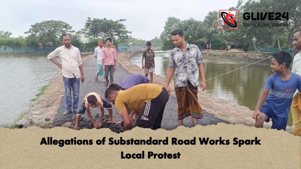 Allegations of Substandard Road Works Spark Local Protest Allegations of Substandard Road Works Spark Local Protest