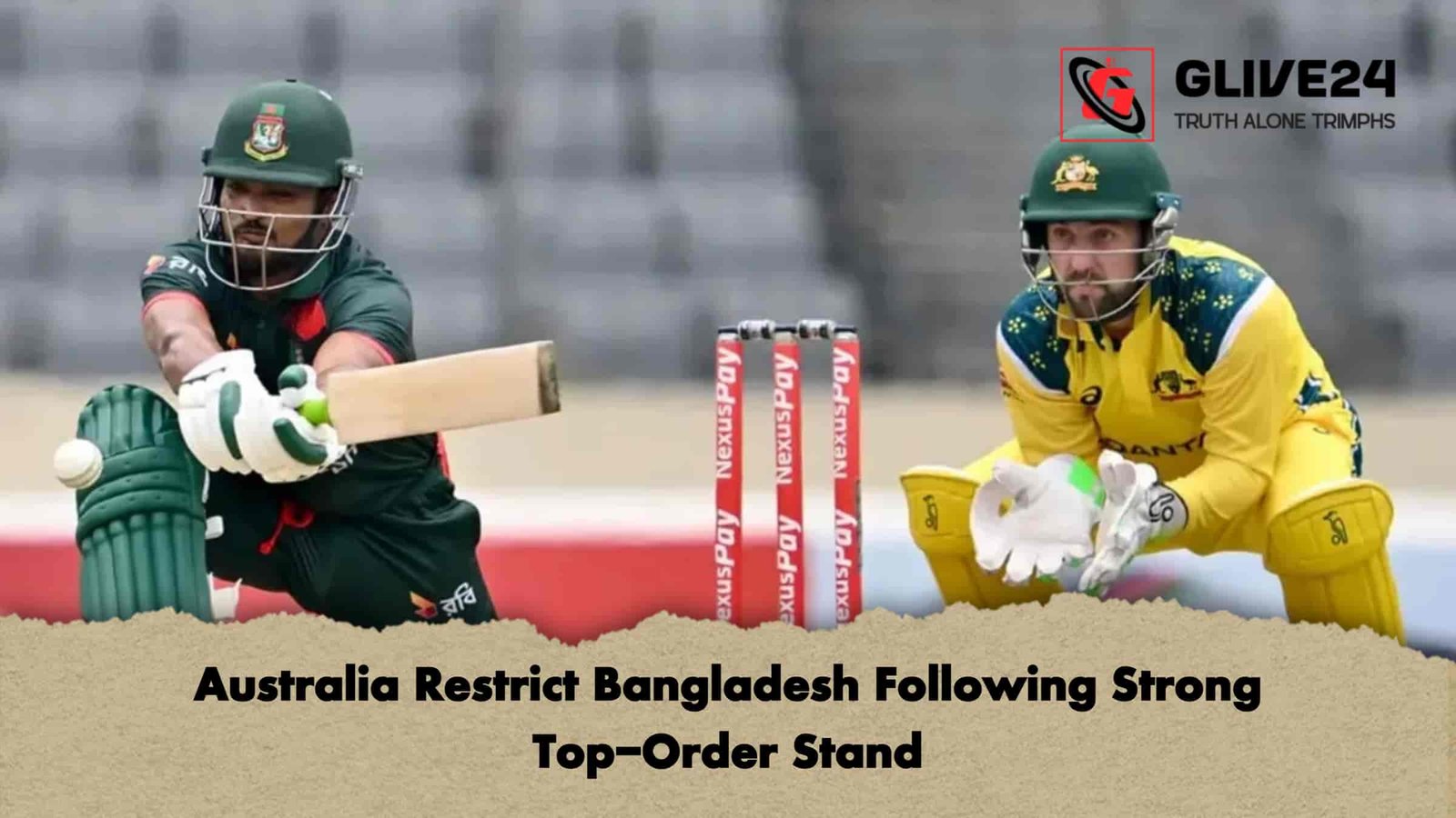 Australia Restrict Bangladesh Following Strong Top-Order Stand