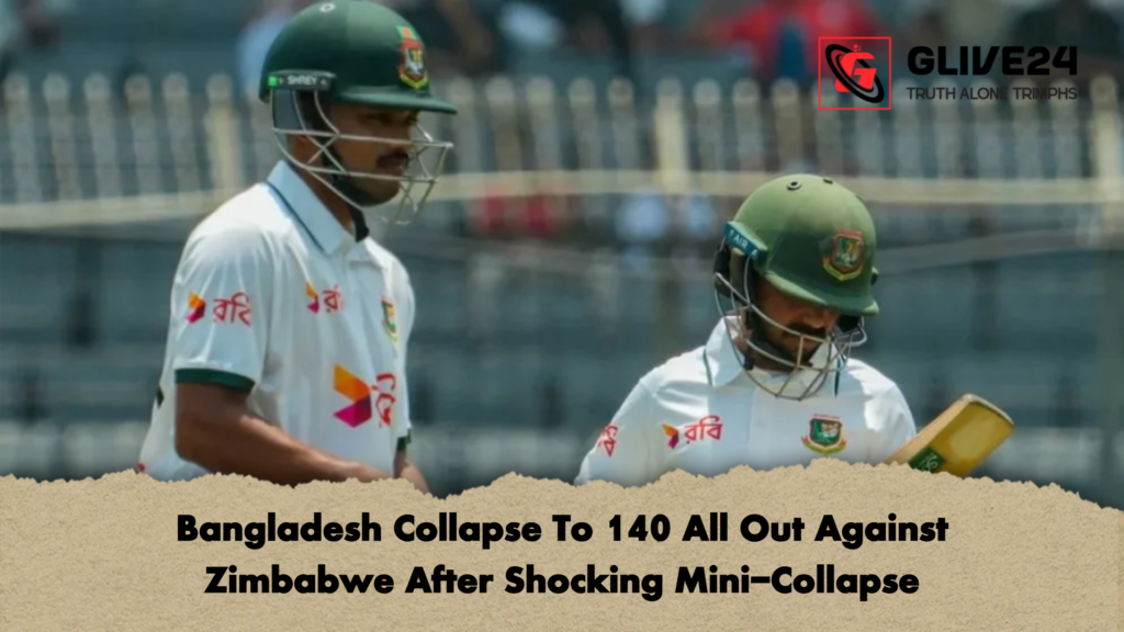 Bangladesh Collapse To 140 All Out Against Zimbabwe After Shocking Mini Collapse Bangladesh Collapse To 140 All Out Against Zimbabwe After Shocking Mini-Collapse