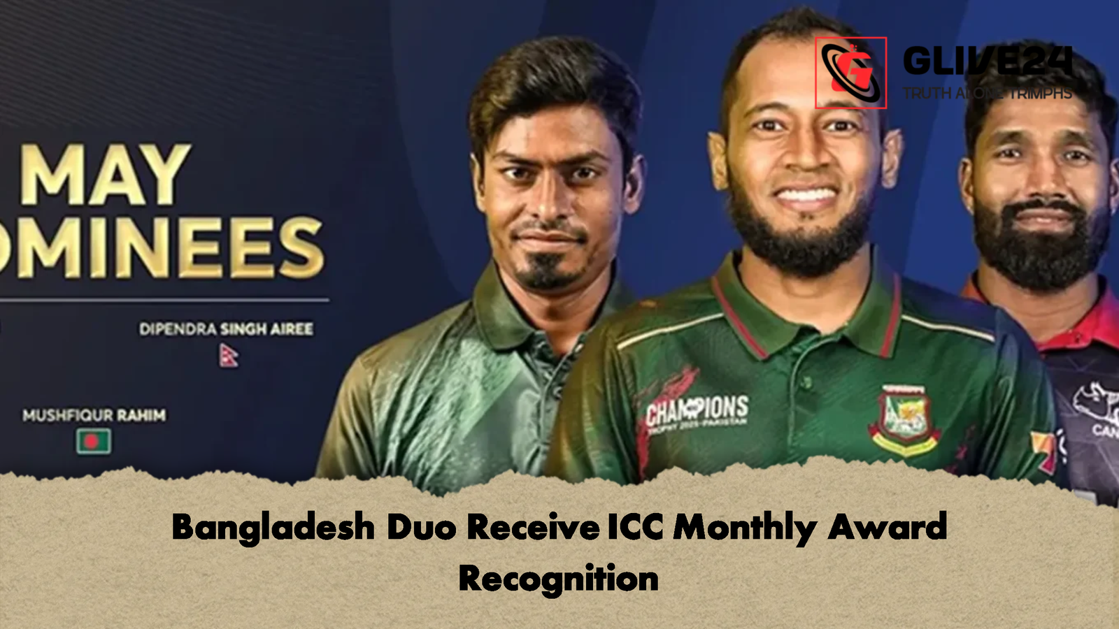Bangladesh Duo Receive ICC Monthly Award Recognition 1 Bangladesh Duo Receive ICC Monthly Award Recognition