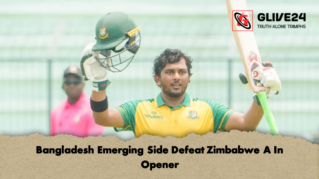 Bangladesh Emerging Side Defeat Zimbabwe A In Opener 1 Bangladesh Emerging Side Defeat Zimbabwe A In Opener